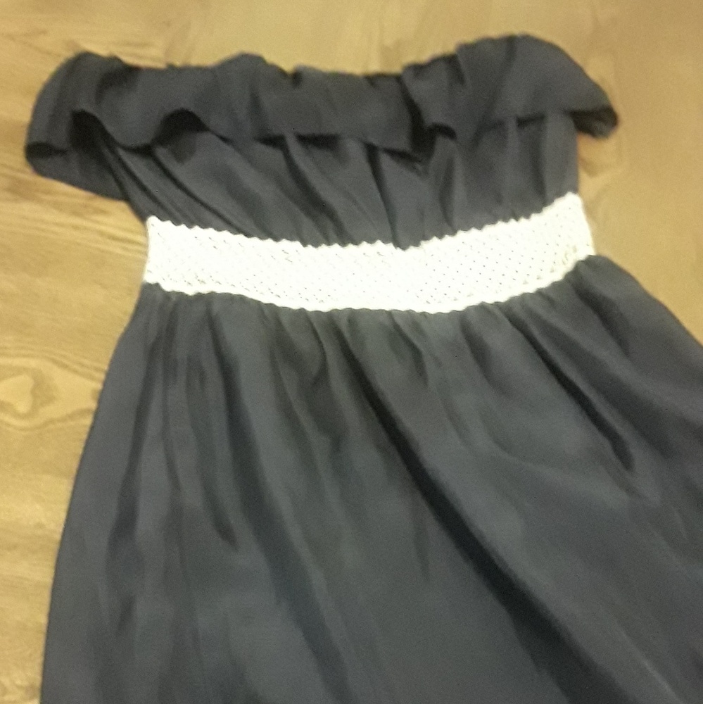Dark Blue Strapless dress Size 0-2 by Summer